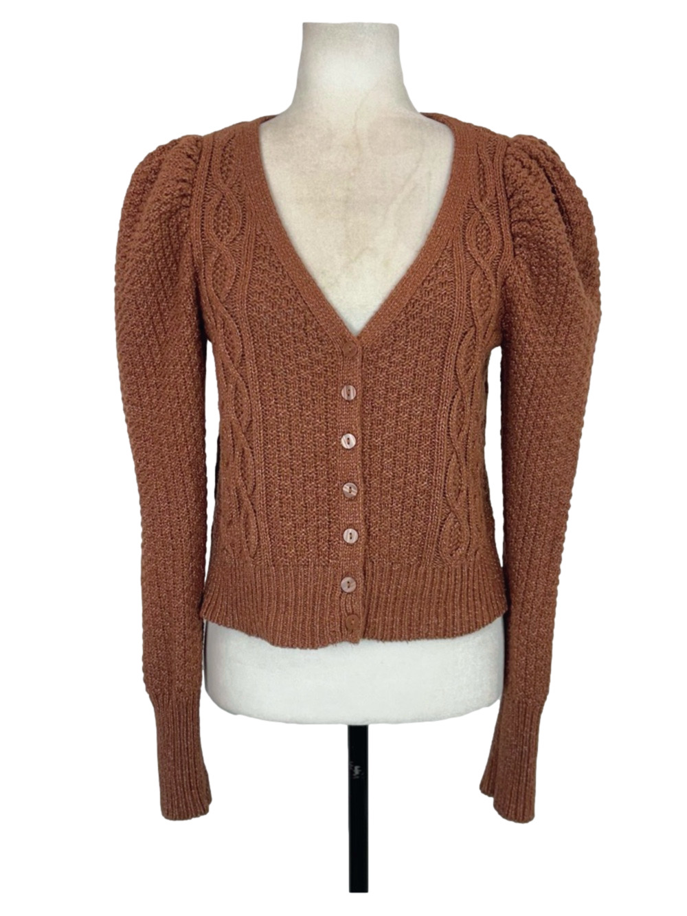 Abercrombie & Fitch brown cardigan